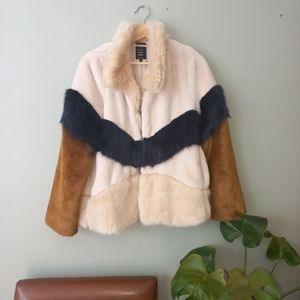 Zara Size S faux fur jacket